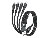 4smarts Kabel USB-C/USB-A 4w1 1.2m czarny - 1512655 - zdjęcie 2